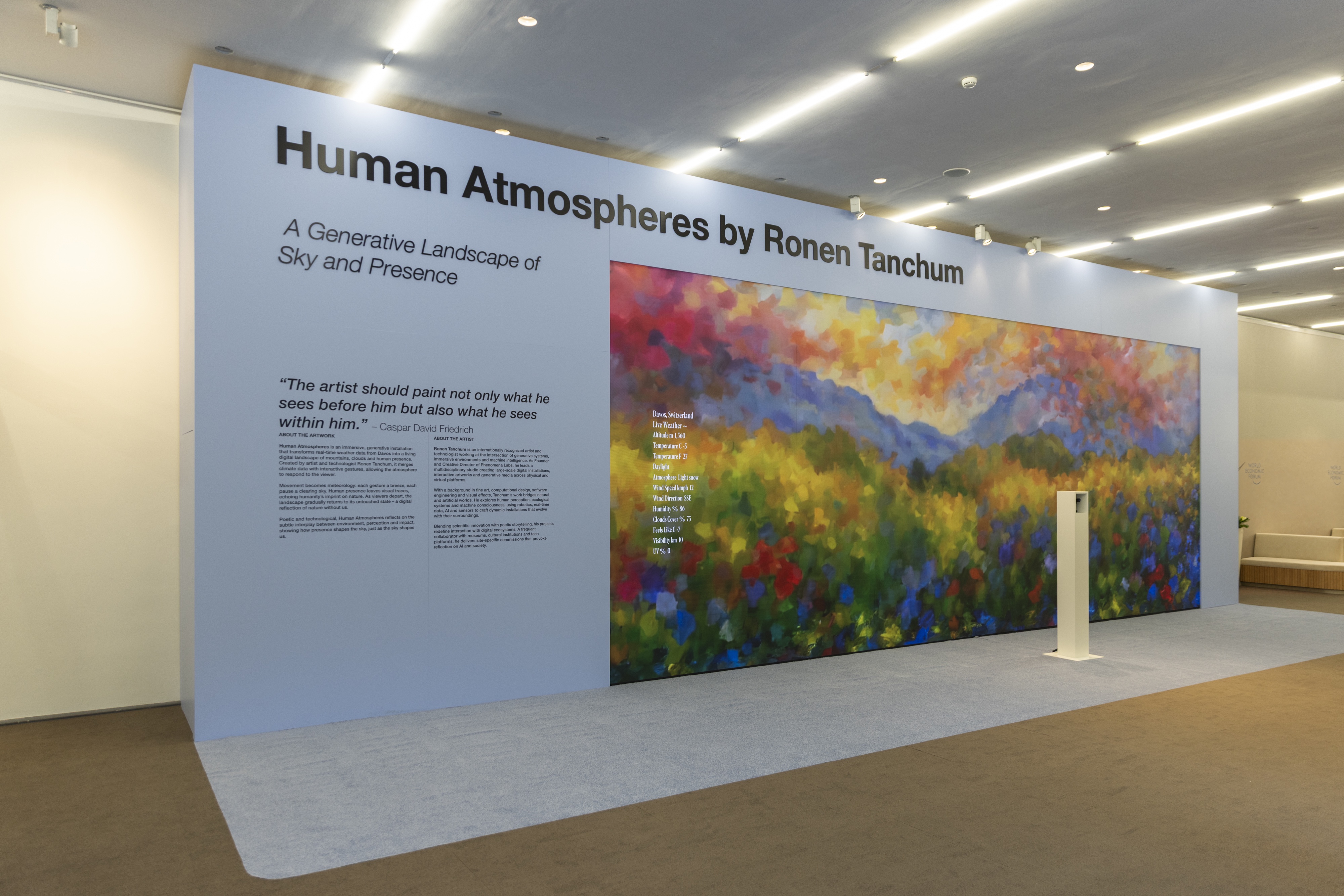 Human Atmospheres at the World Economic Forum in Davos