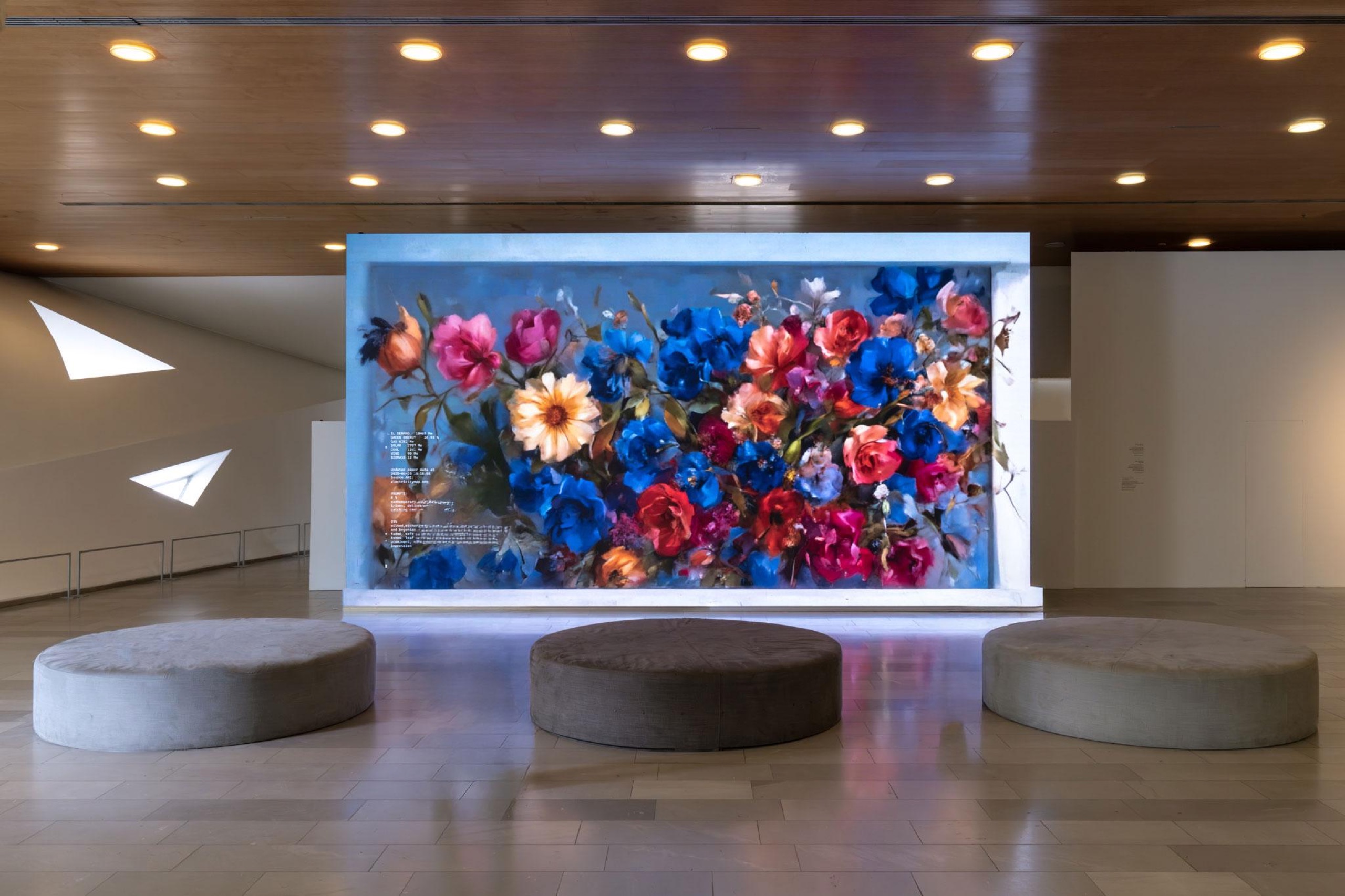 IN BLOOM, AI data sculpture exhibition by Ronen Tanchum at Tel Aviv Museum of Art