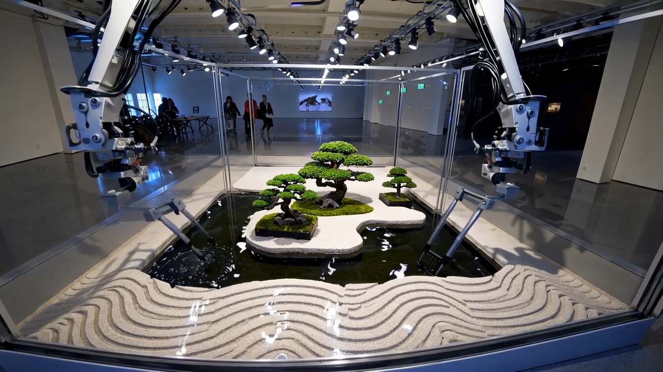 Zen Garden, AI moving image by Ronen Tanchum