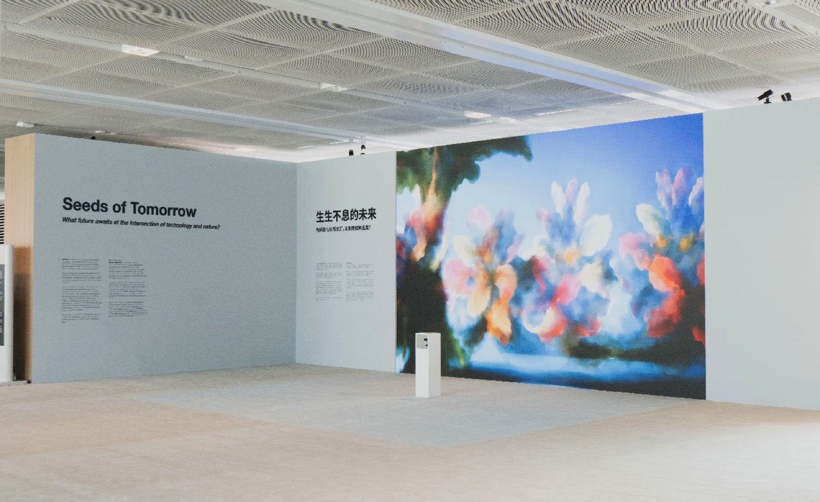 Seeds of Tomorrow, interactive generative AI installation by Ronen Tanchum at WEF Tianjin 2025