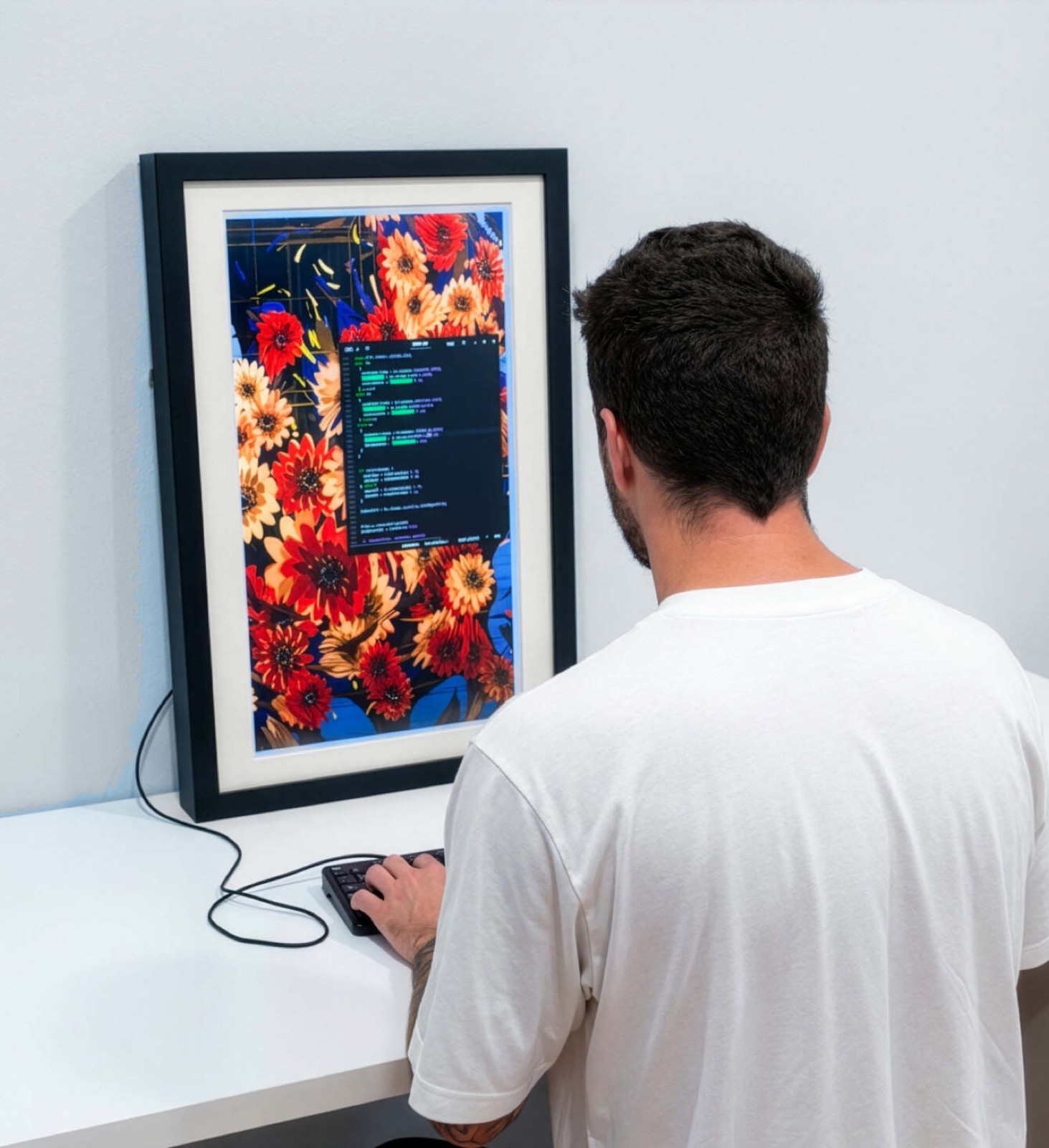 Classical Revival, generative touch-responsive art object by Ronen Tanchum, Art Blocks 2026